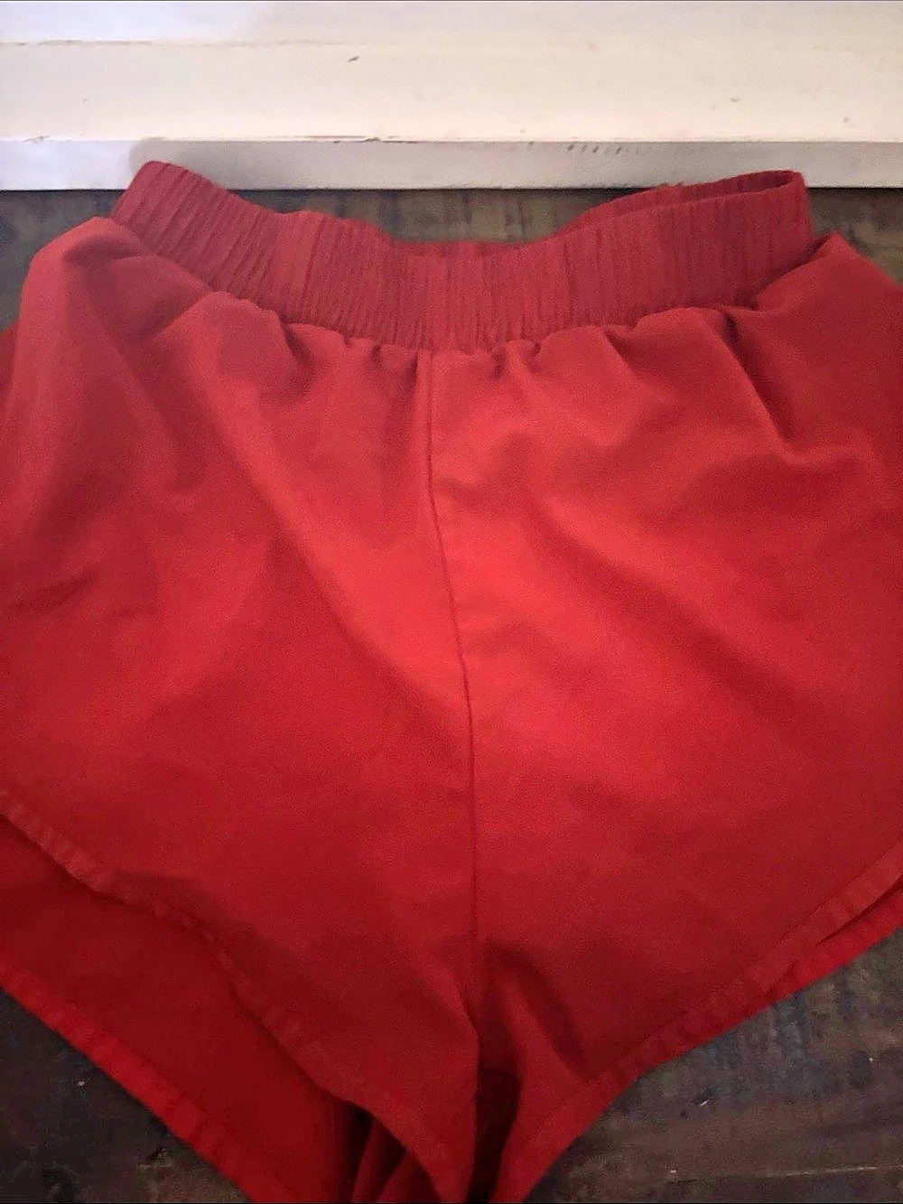 High Waist Red Shorts